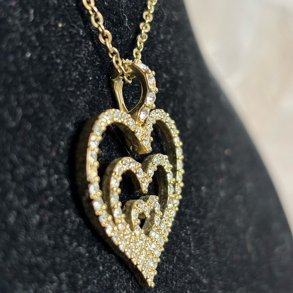 Nolan Miller Glamour Collection Gracious Heart Pendant Necklace 16” chain - Picture 4 of 9